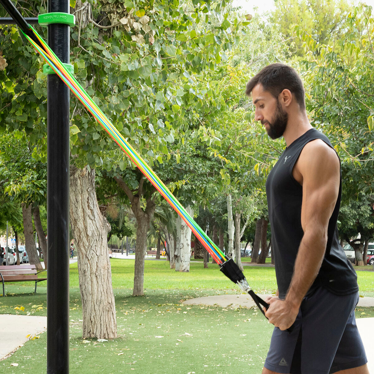 Resistance Bands Set 5 Levels with Accessories – Home Workout Fitness