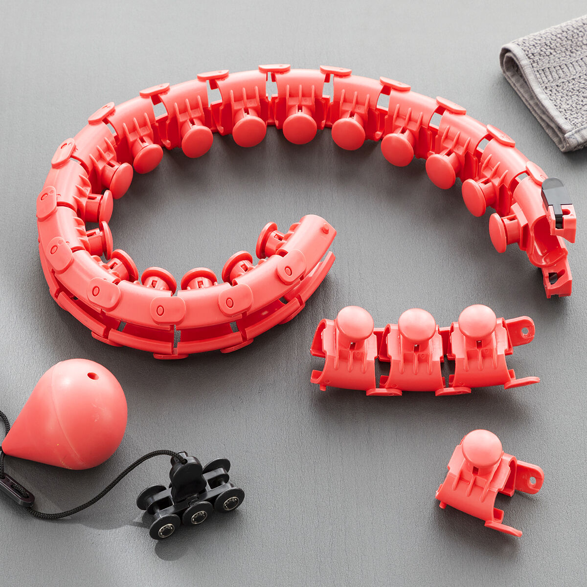 Weighted Smart Hula Hoop Adjustable – Fat Burn Waist Fitness Trainer