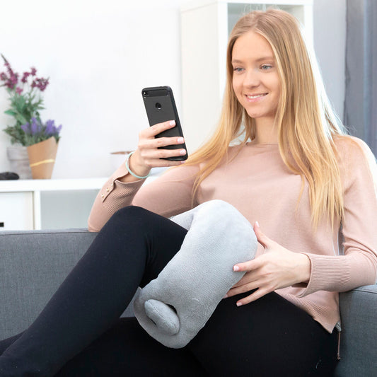 Neck Massage Cushion Portable USB – Relaxing Travel Pillow Memory Foam