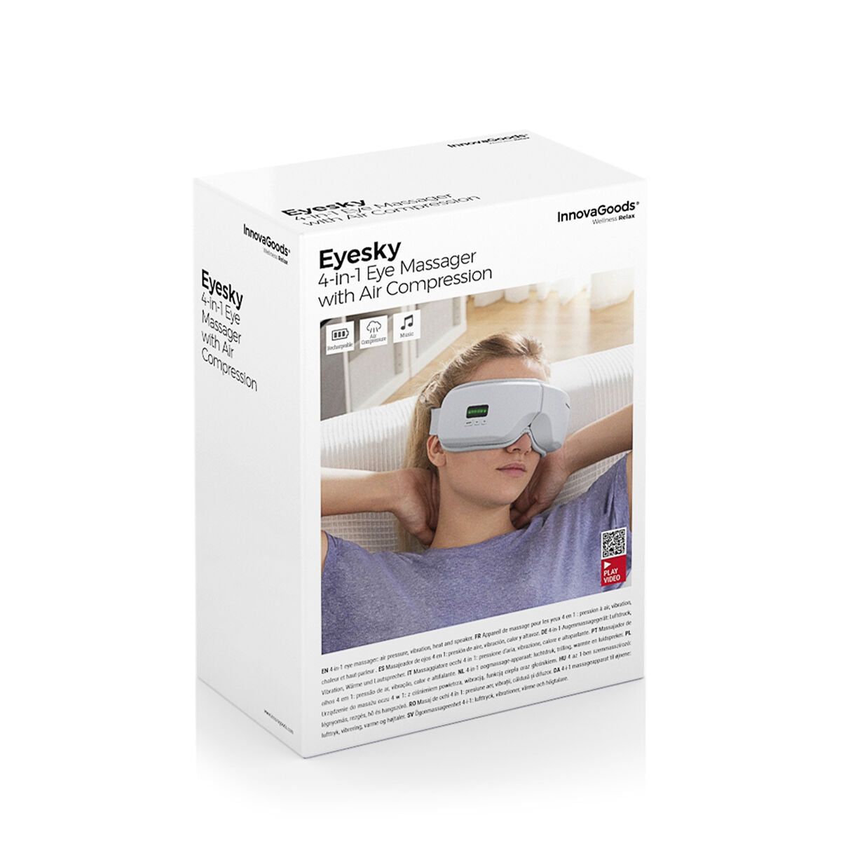 Innovagoods 4-In-1 Oogmassager Met Luchtcompressie Eyesky Innovagoods